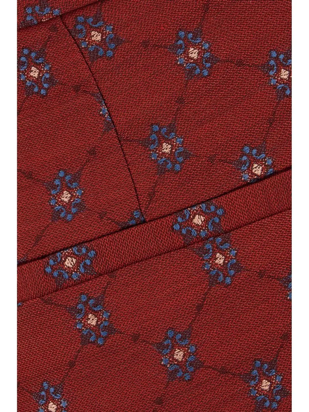 Плиссированные брюки с пуговицами Etro, красный — фото 3