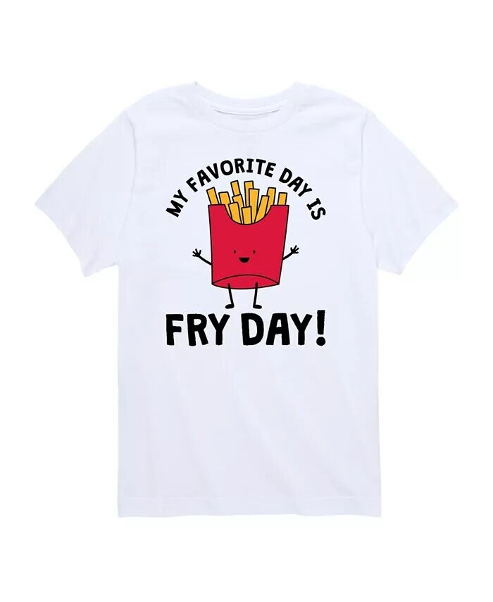 

Футболка Big Boys Favorite Day Fry Day с графическим принтом Hybrid, белый