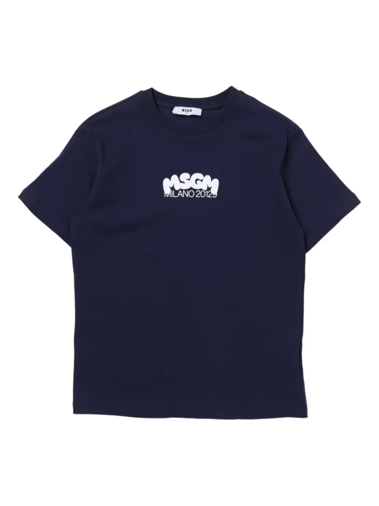 

Футболка с логотипом MSGM Kids, синий