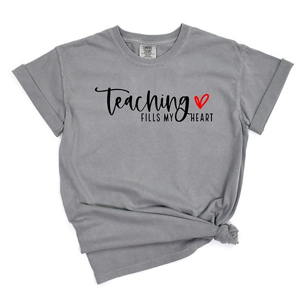 

Футболка Teaching fills my heart с эффектом окрашивания в готовом виде Simply Sage Market, Grey, Серый, Футболка Teaching fills my heart с эффектом окрашивания в готовом виде Simply Sage Market, Grey