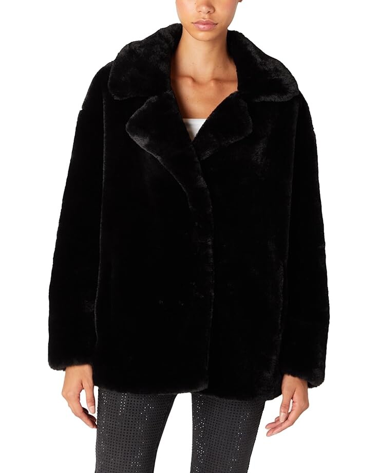 

Пальто Blank NYC Faux Fur Coat, черный