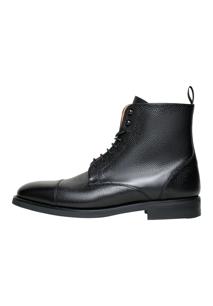 

Ботинки Henry Stevens на шнуровке "Winston CDB business Shoes", мужские ботинки, кожаные туфли ручной работы, мужские ботинки на шнуровке, черный