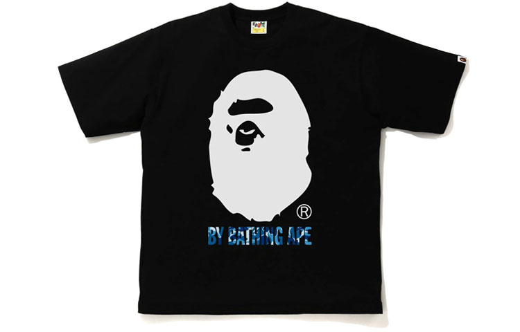 

BAPE ABC Camo от Bathing Ape свободная футболка A Bathing Ape, белый/синий