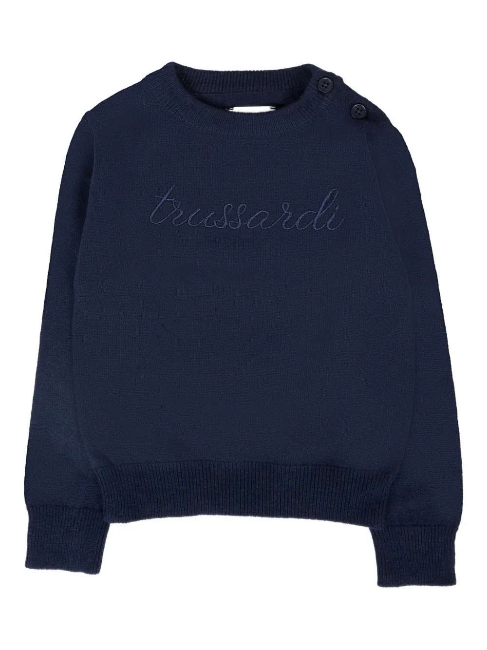 

Толстовка с вышитыми пуговицами TRUSSARDI JUNIOR, синий
