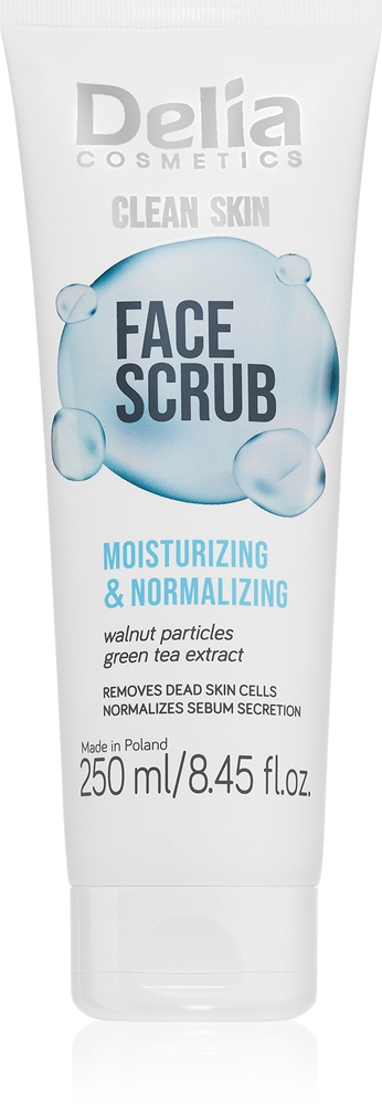 

Увлажняющий скраб для лица «Чистая кожа» Delia Cosmetics, 250 мл