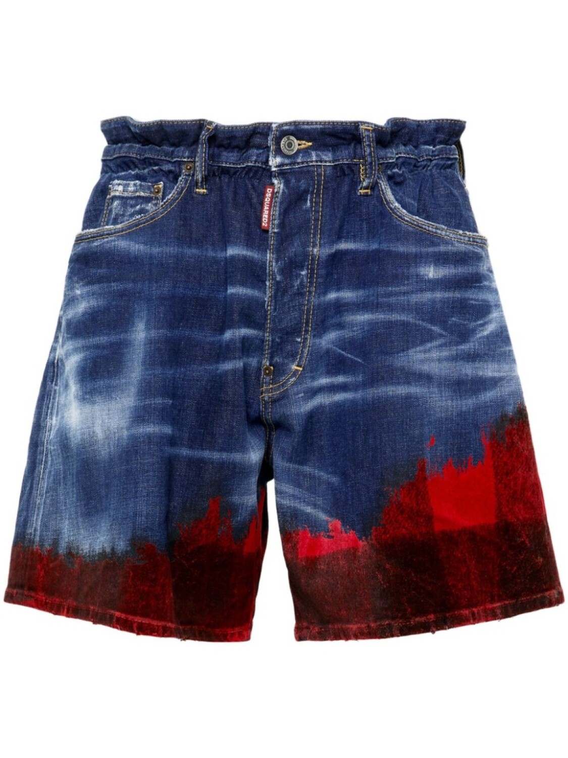 

Dsquared2 джинсовые шорты в стиле колор-блок, синий