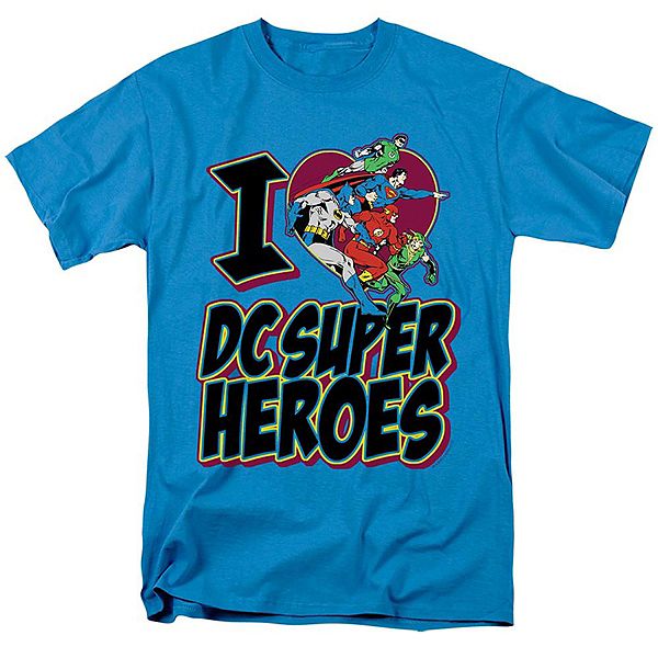 

Футболка с коротким рукавом Dc comics i heart dc comics Licensed Character