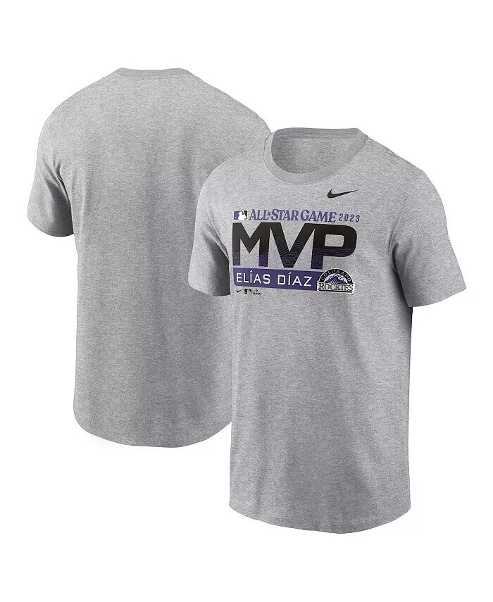 

Мужская футболка Elias Diaz Heather Gray 2023 MLB All-Star Game MVP Nike