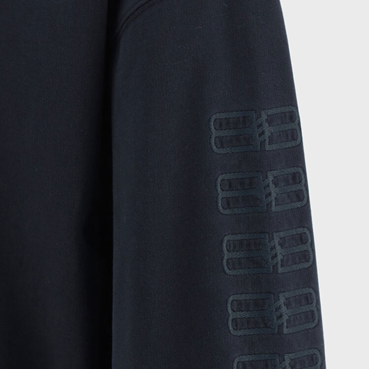 Толстовка Balenciaga Logo-embroidered, черный — фото 3