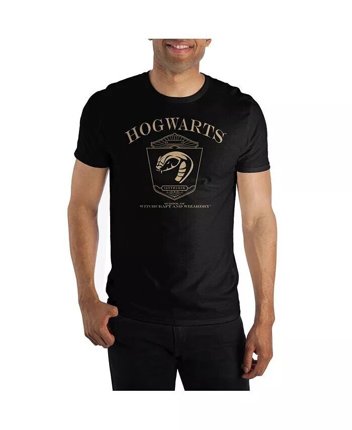 

Мужская черная футболка с коротким рукавом Hogwarts Slytherin Graphic Tee - 3X-Large Harry Potter, черный