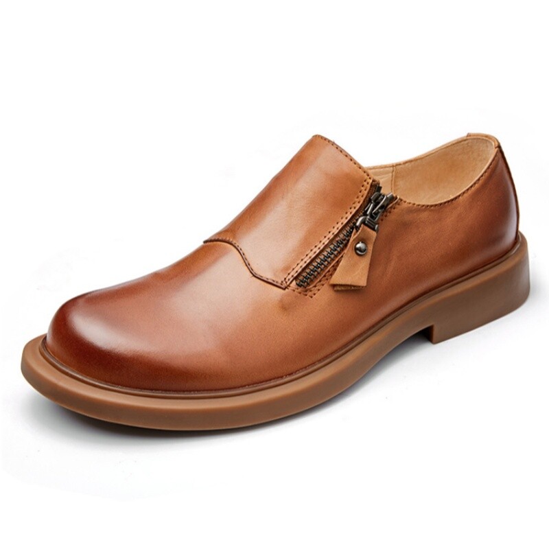 Туфли мужские Men"s Casual Men Low-Top Brounvanm, цвет Yellow Brown — фото 2
