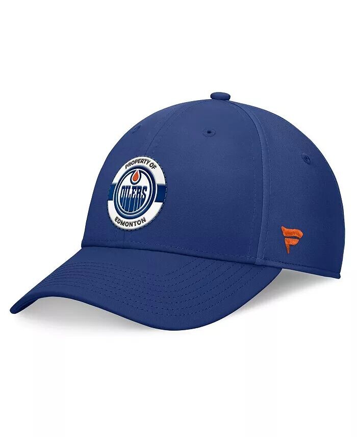 

Мужская синяя шапка Edmonton Oilers Authentic Pro Training Camp Flex Fanatics