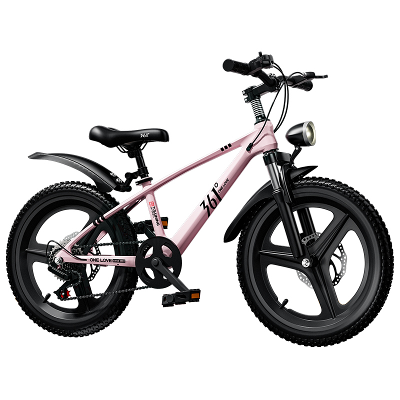 

Детский и студенческий велосипед с дисковыми тормозами 361°, розовый, integrated wheel