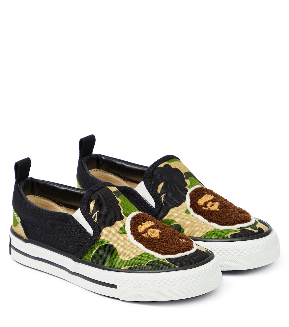 

Детские кеды с принтом BAPE Kids, зеленый