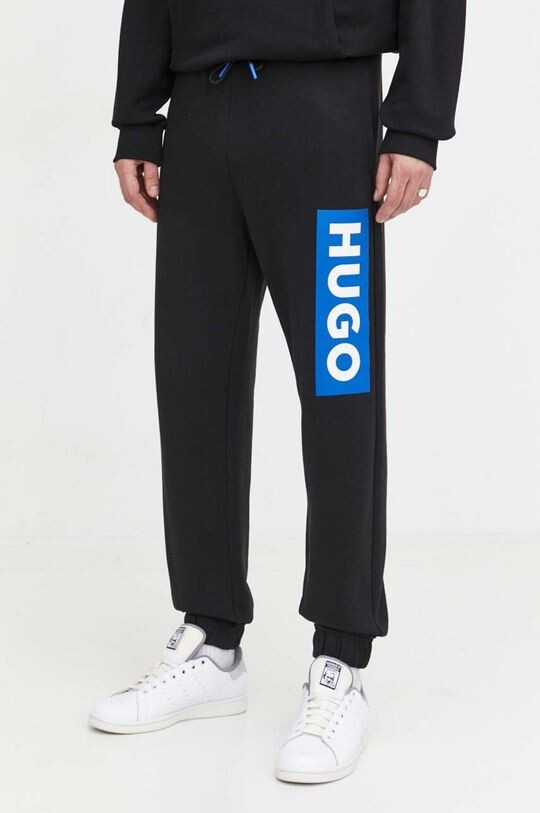 

Хлопковые спортивные штаны Hugo Blue, черный
