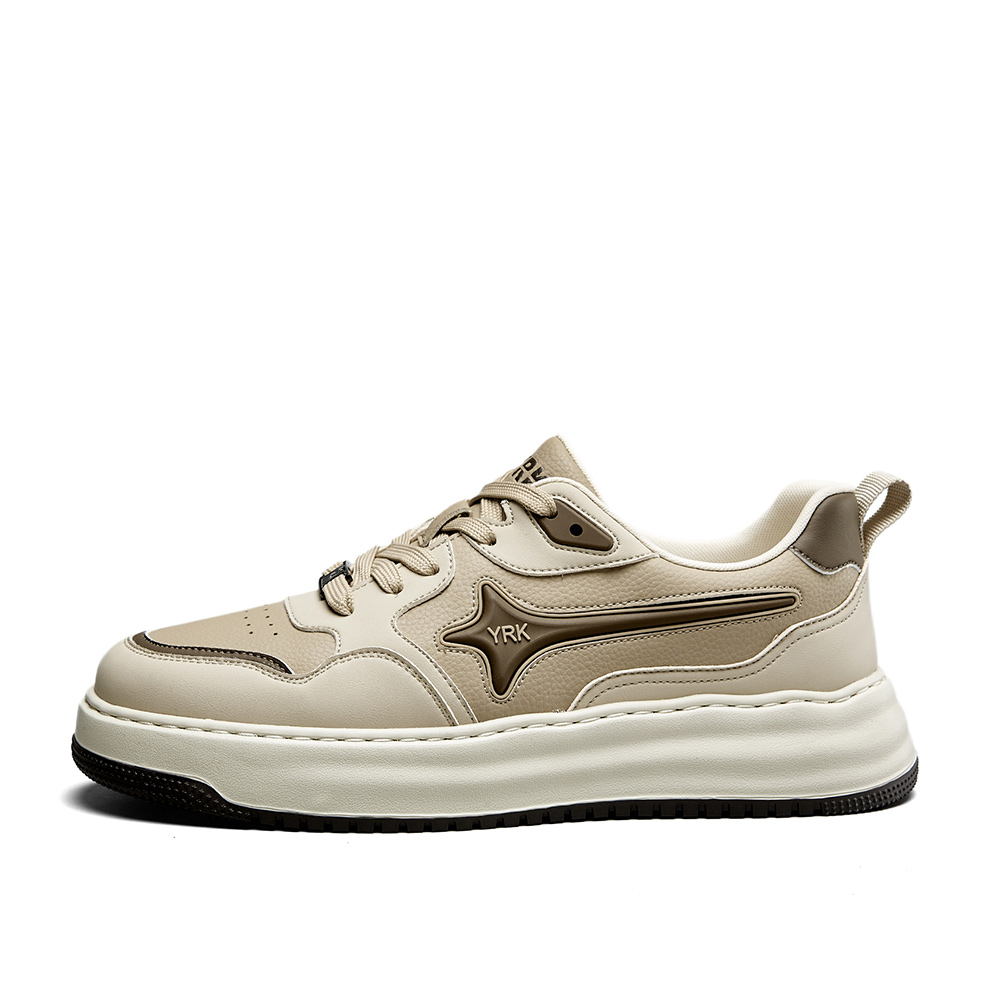 

YEARCON Низкие модные повседневные мужские туфли Абрикос/Коричневый, цвет Apricot/Brown