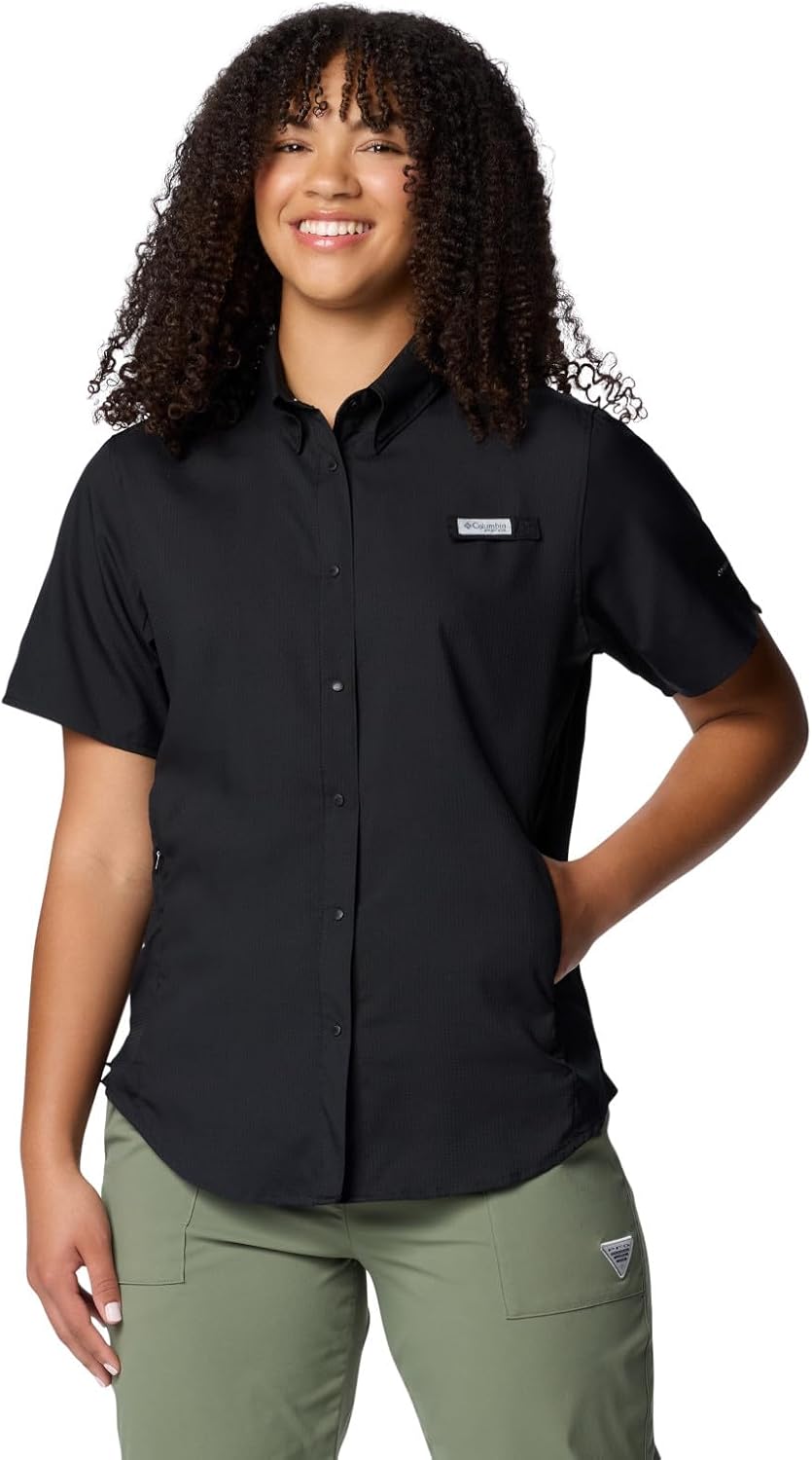 

Columbia Women's PFG Tamiami II рубашка с коротким рукавом, Black