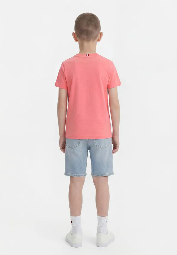 Футболка с логотипом, круглый вырез, базовая футболка Tommy Hilfiger, Tropical Blush — фото 2