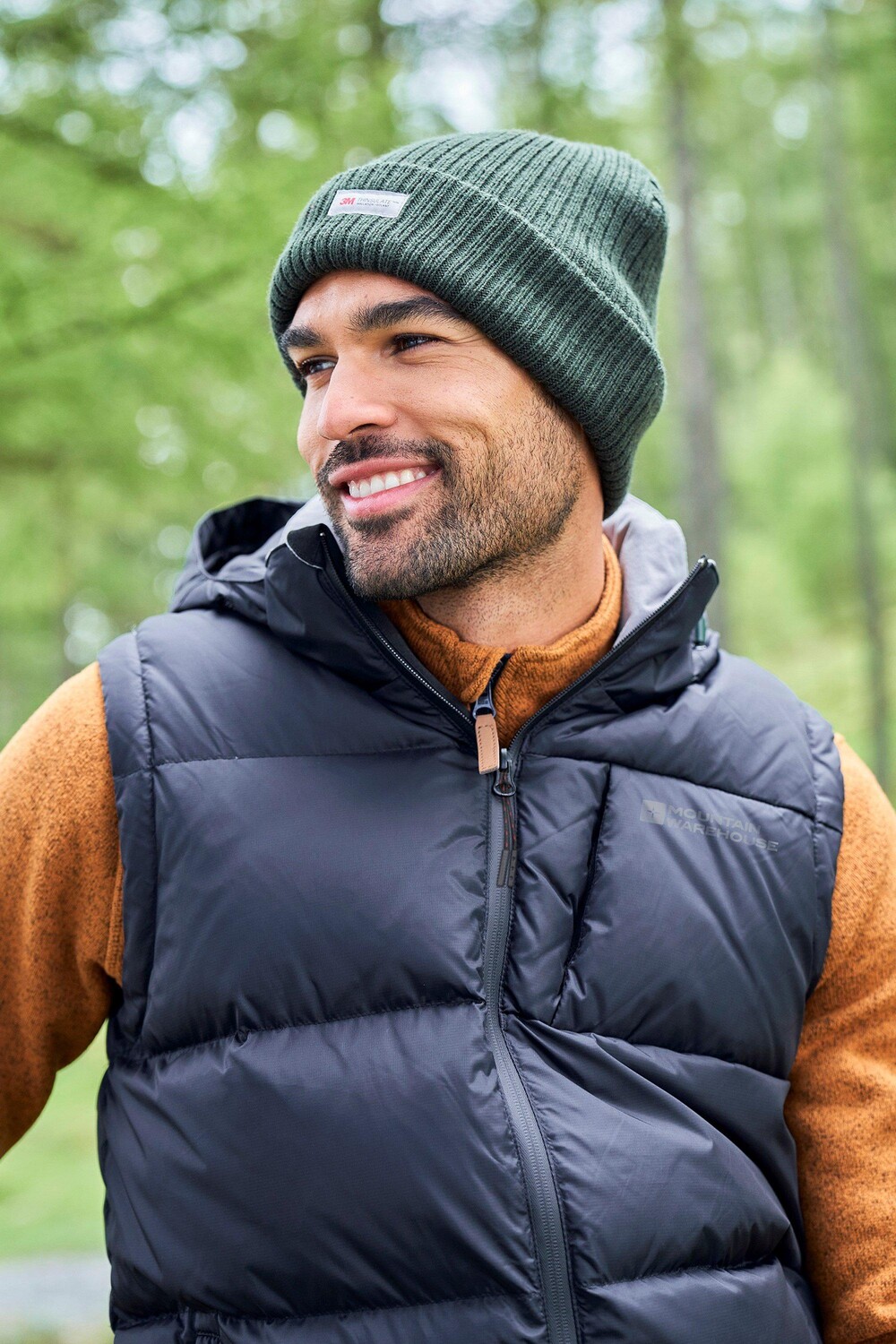 

Вязаная зимняя теплая повседневная шапка Thinsulate Beanie Mountain Warehouse, хаки