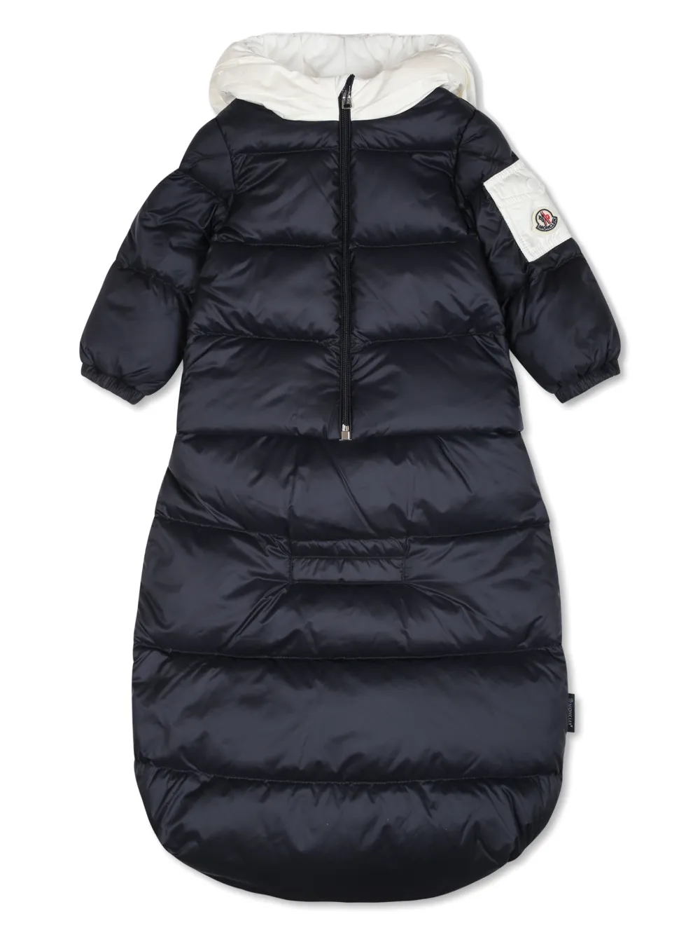 

Пуховик с капюшоном Moncler Enfant, синий