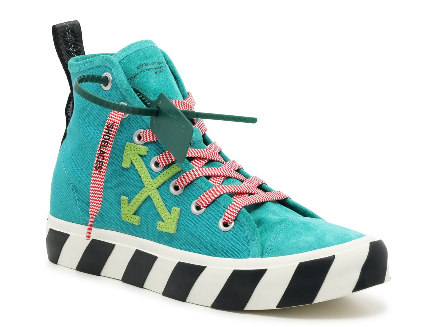 

Кроссовки Off White Mid-Top Vulcanized, сине-зеленый/зеленый/белый