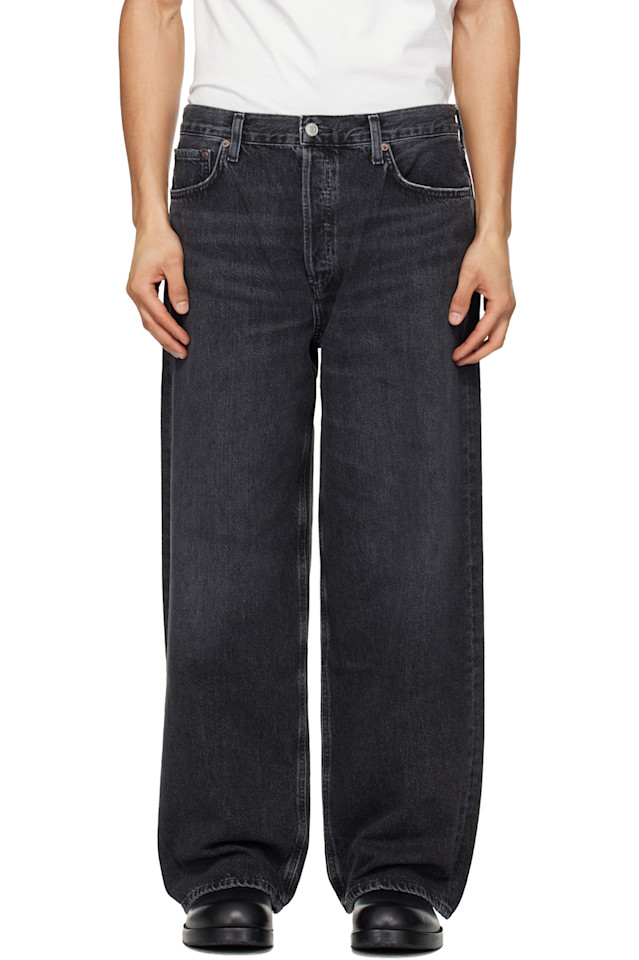 

Agolde Серые джинсы свободного кроя с низкой посадкой