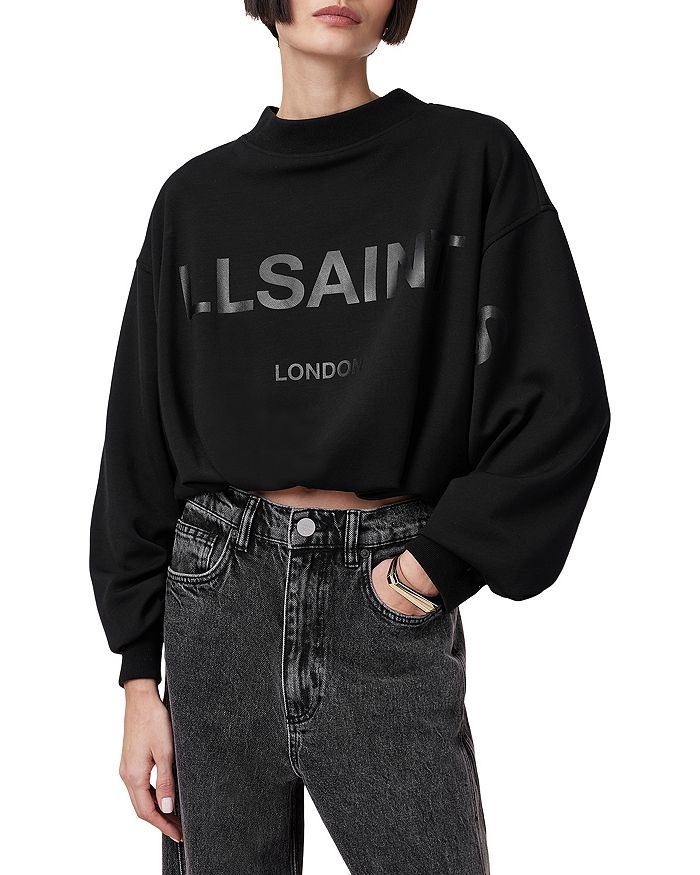 

Толстовка Biggy Aster ALLSAINTS, черный