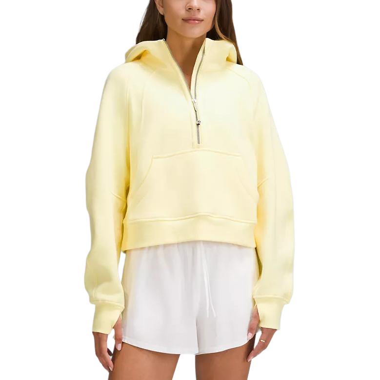 

Lululemon Женская толстовка с капюшоном и застежкой-молнией до середины груди из серии Scuba
