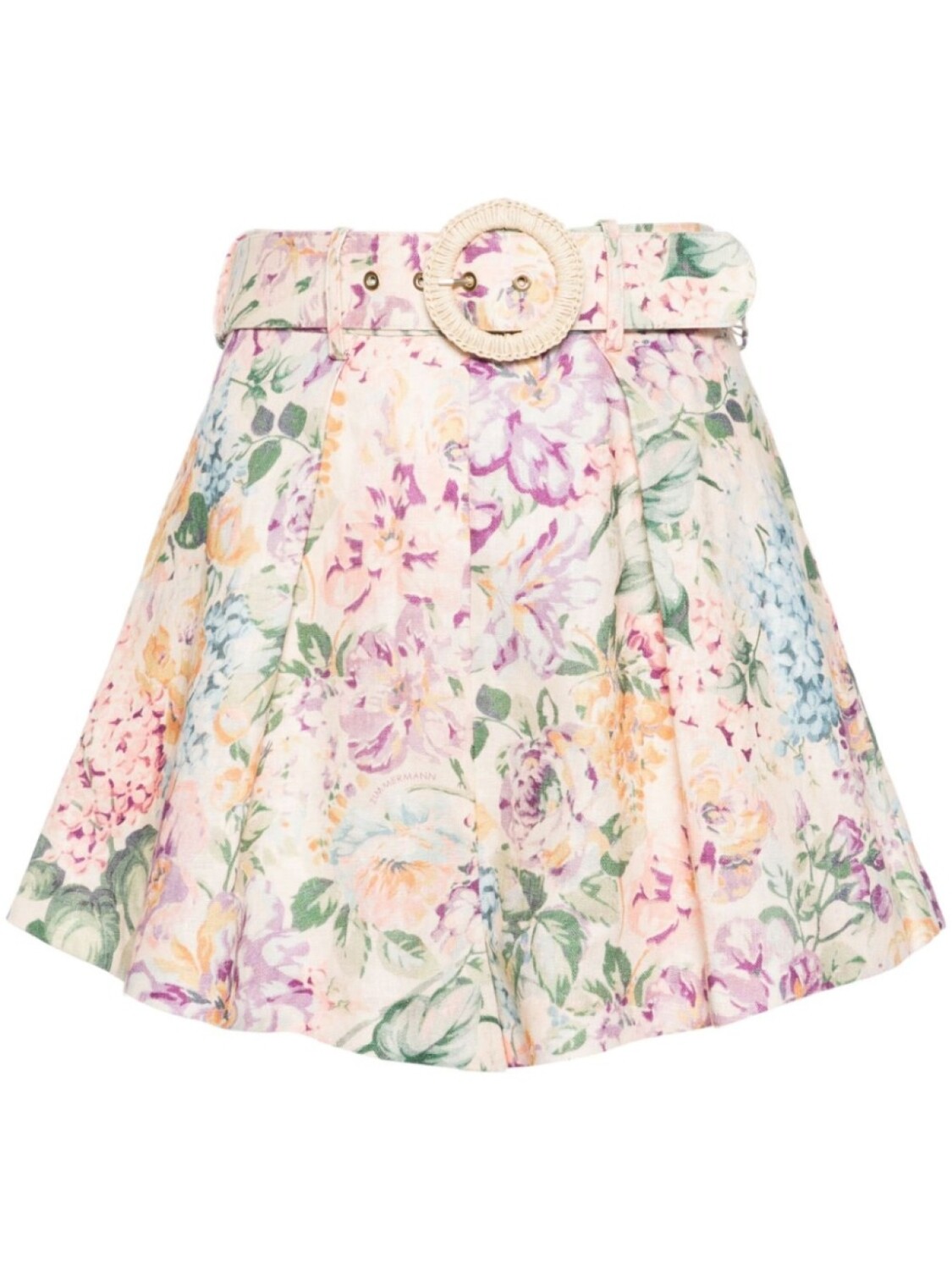 

Льняные шорты Halliday Tuck ZIMMERMANN, бежевый