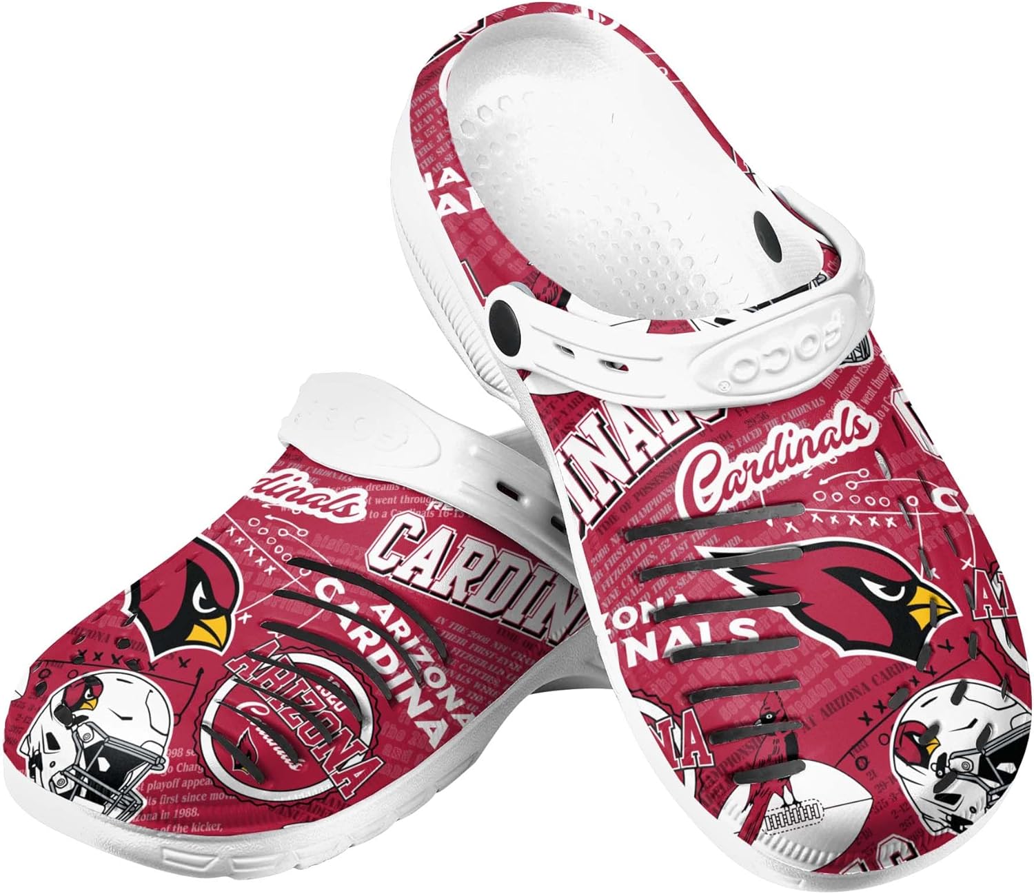 

Сабо с ремешком FOCO Arizona Cardinals NFL для мужчин с историческим принтом, Arizona Cardinals Historic Print With Strap