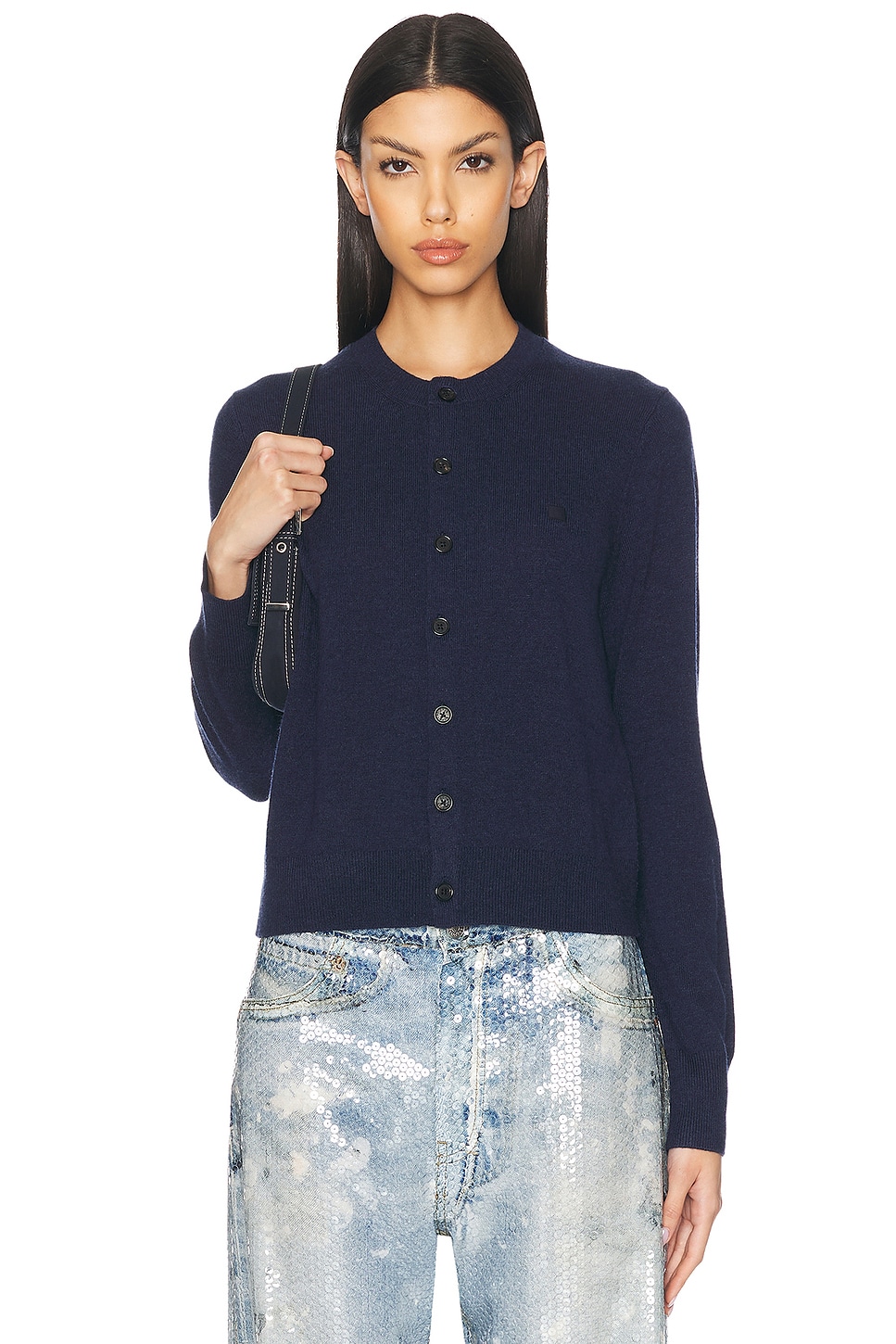 

Кени Кардиган Acne Studios, цвет Navy Melange