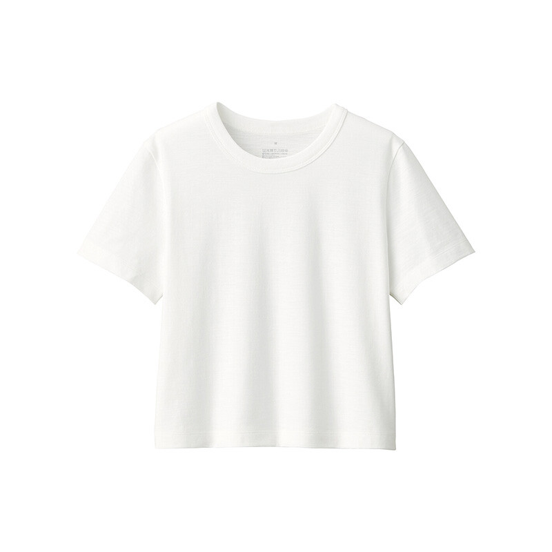 

Футболка женская Muji короткая, синий