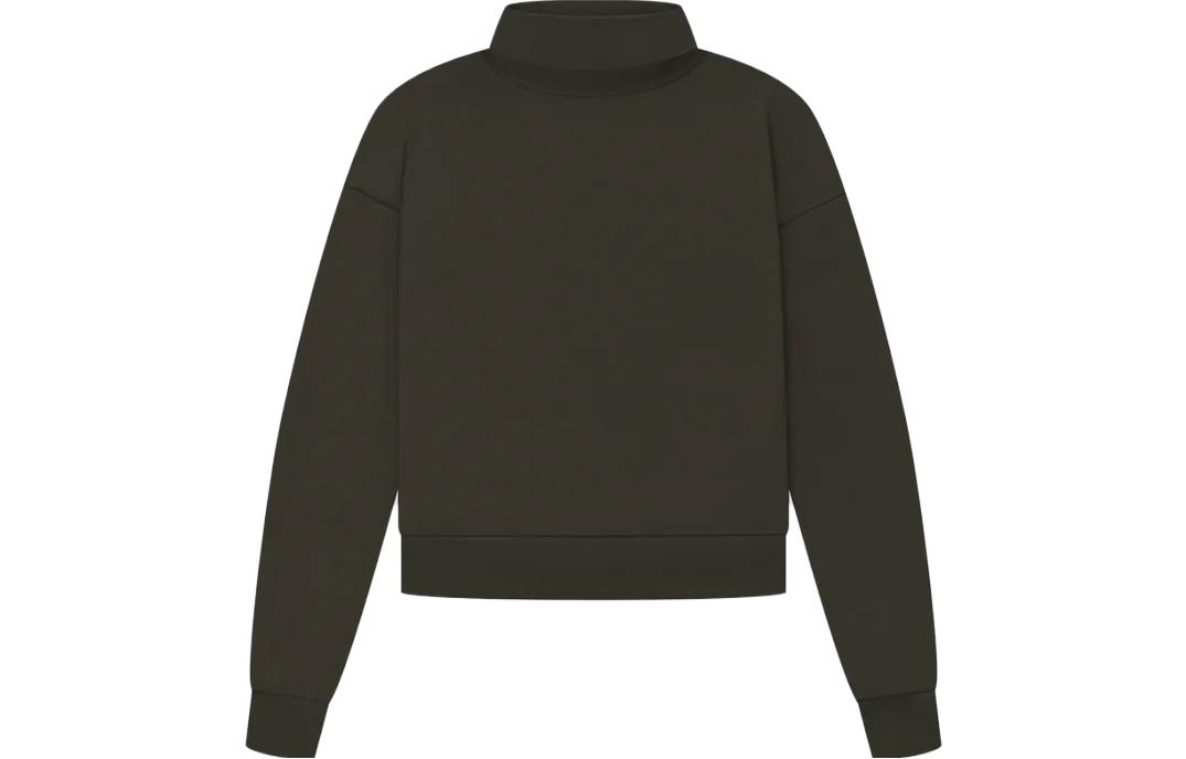 

Fear Of God Essentials Женская трикотажная водолазка SS23, черная толстовка