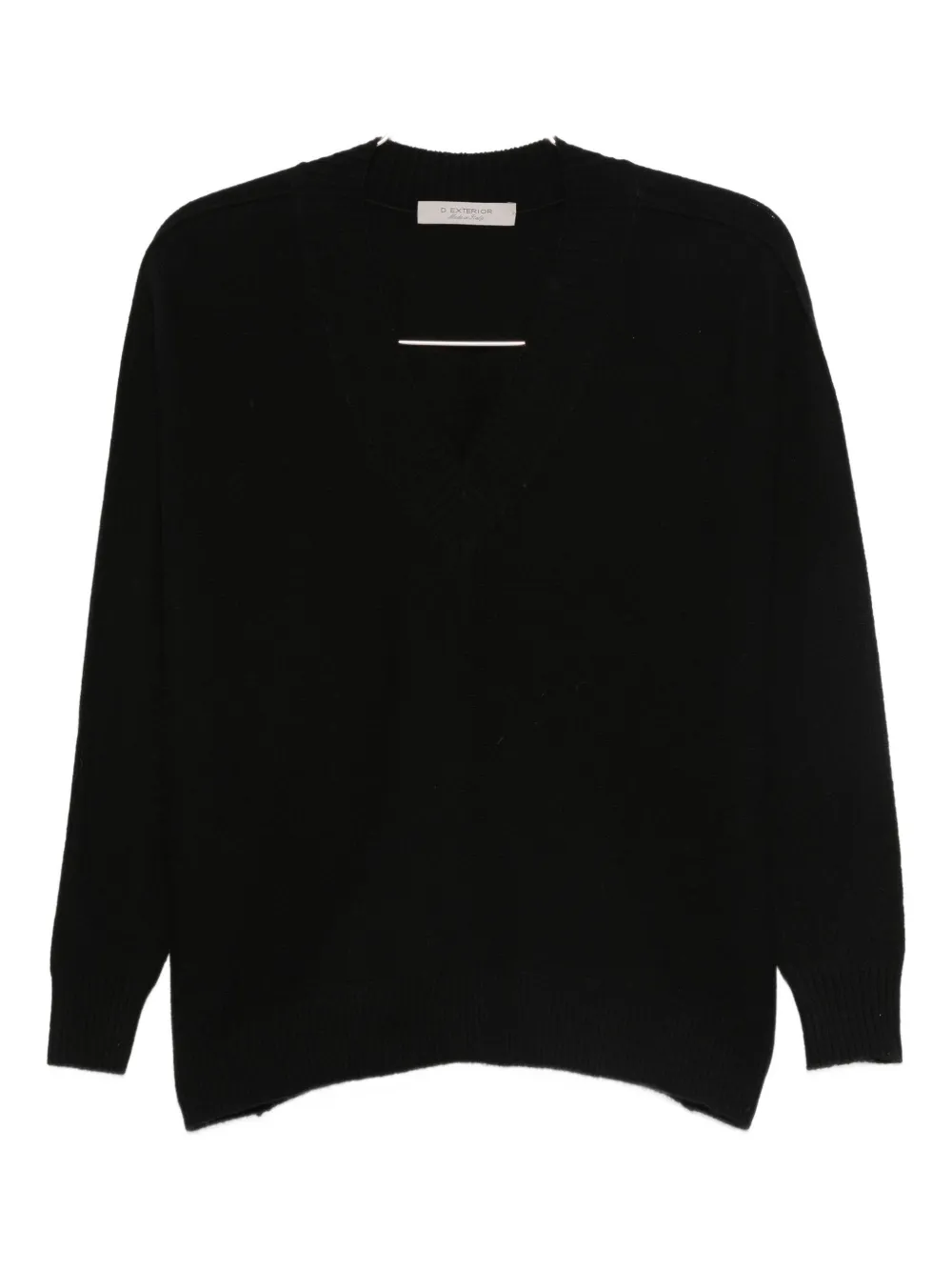 

Свитер с V-образным вырезом D.Exterior, черный