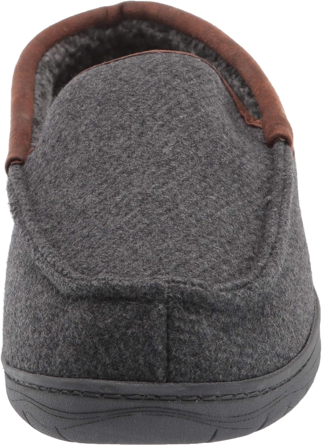 Мужские домашние тапочки Haggar Venetian Slipper для дома и улицы с комфортом из пены с эффектом памяти, серый — фото 2