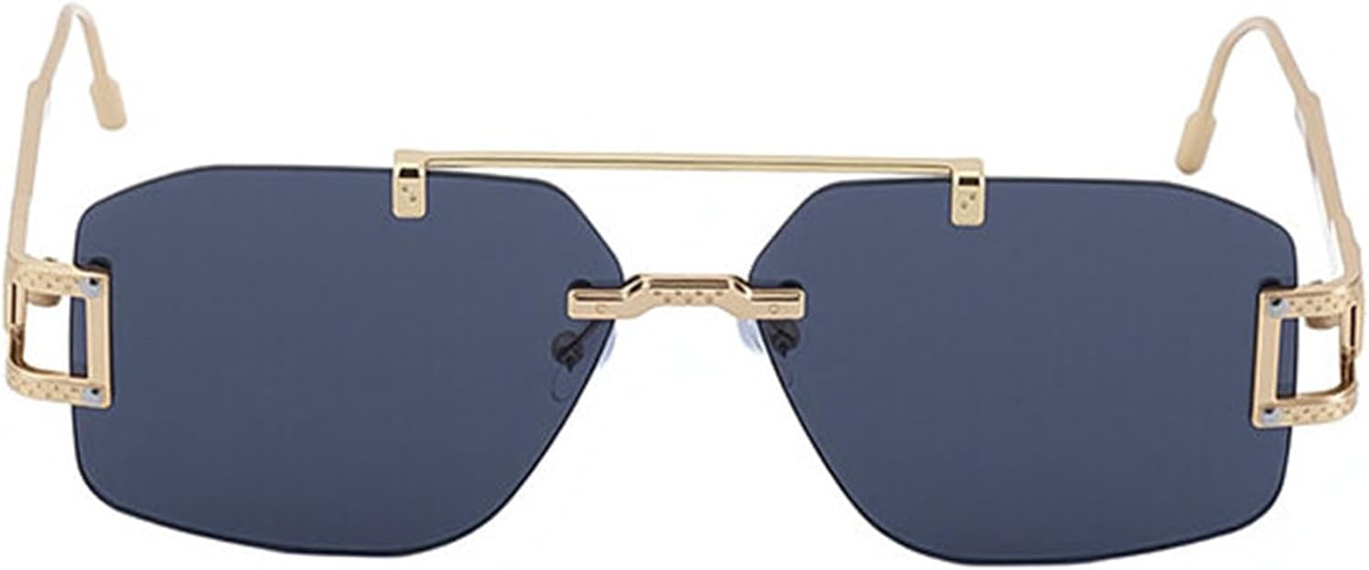 

Willochra Роскошные квадратные солнцезащитные очки без оправы для женщин, модные, увеличенного размера, винтажные, летние, с градиентным переходом, для мужчин, очки-пилот, защита от УФ-излучения UV400, C2