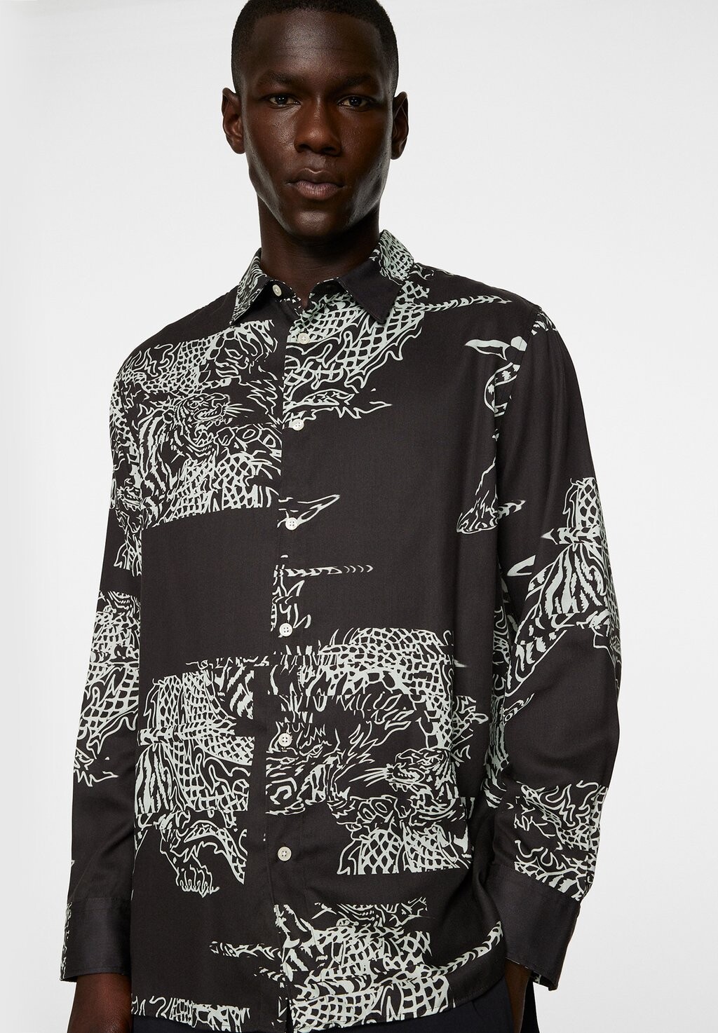 

Рубашка REG PRINT J.LINDEBERG, темно-зеленый