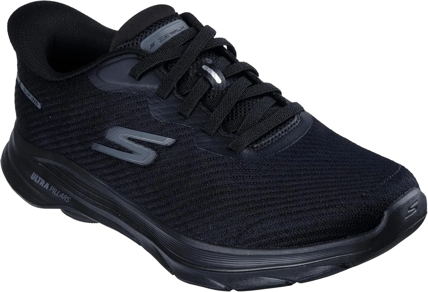 Мужские кроссовки Skechers Go Walk 8 Godfather, Black Textile — фото 4