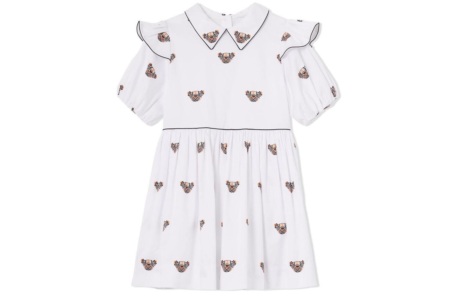 

Детское платье Burberry Kids, цвет White