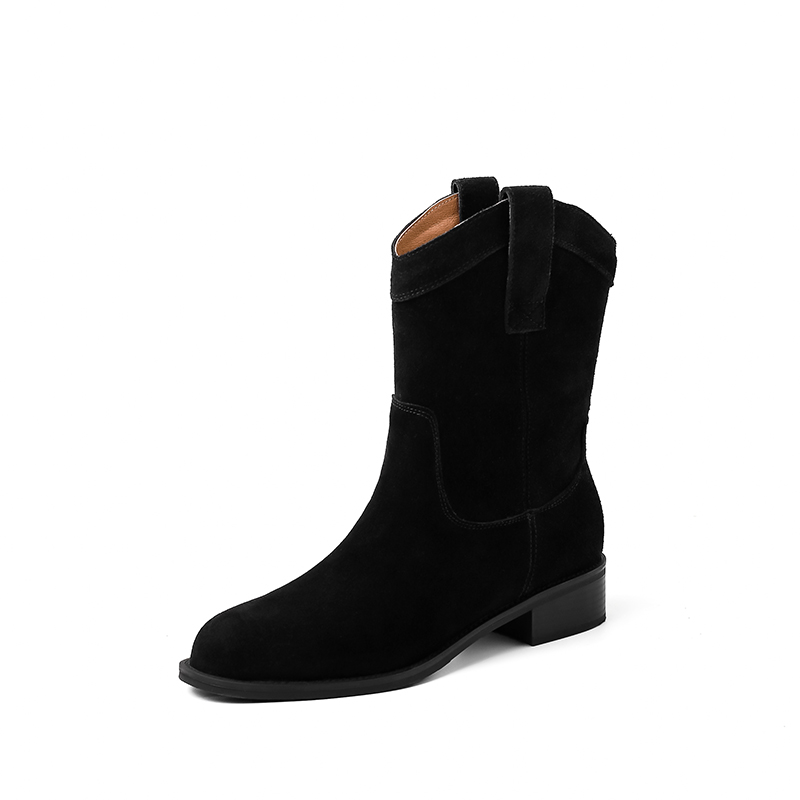 Yeezyy Reezy Женские черные ботинки на каблуке 3,5 см, цвет Black