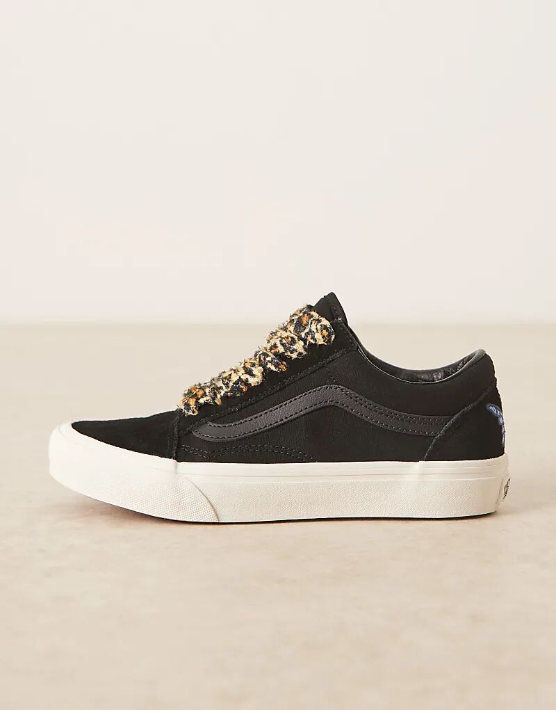 Кроссовки Vans Old Skool Y2K черного цвета со шнурками с принтом чита — фото 2