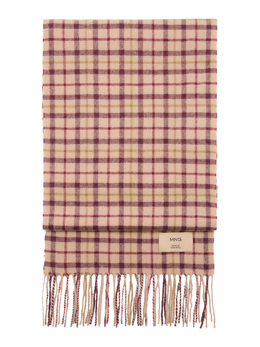 

Шарф MANGO NESSY, Bordeaux/Light red