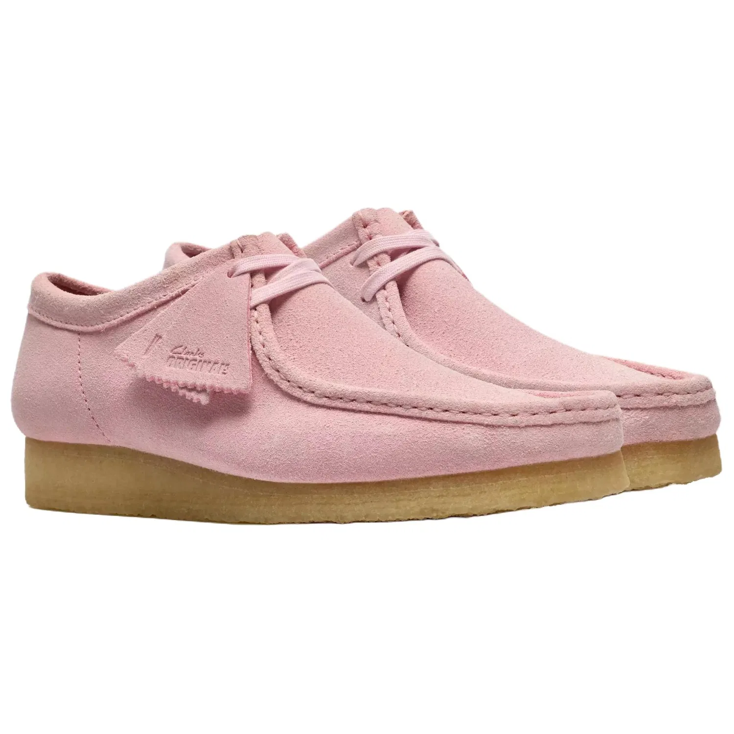 Ботинки замшевые Clarks Wallabee Light Pink — фото 4