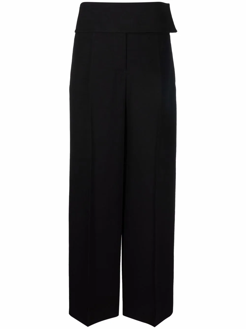 

Широкие брюки с завышенной талией JIL SANDER, черный