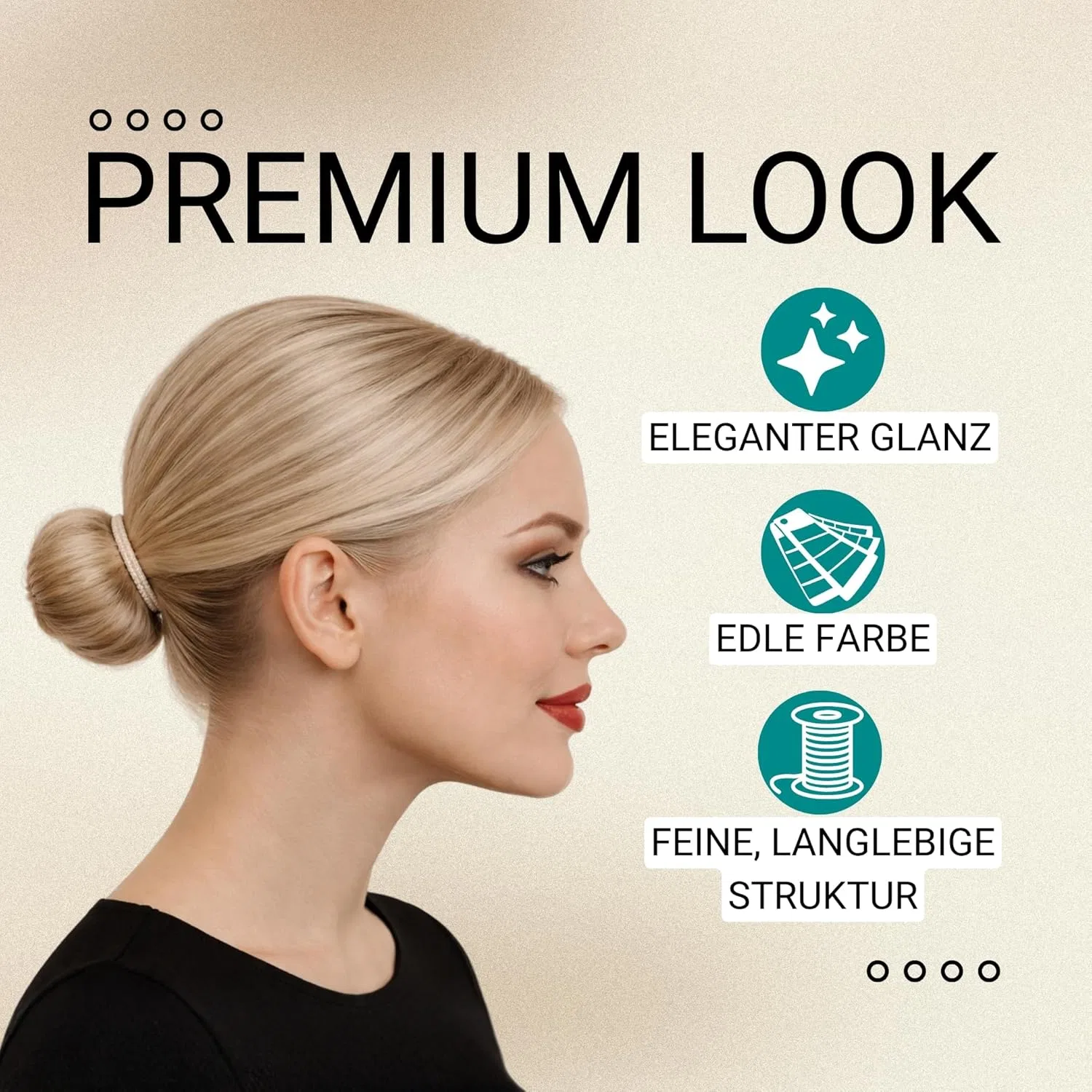Набор тонких бежевых резинок для волос (30 шт.) от Haarallerliebst Haarallerliebst, Beige Thin (Pack Of 30) — фото 2