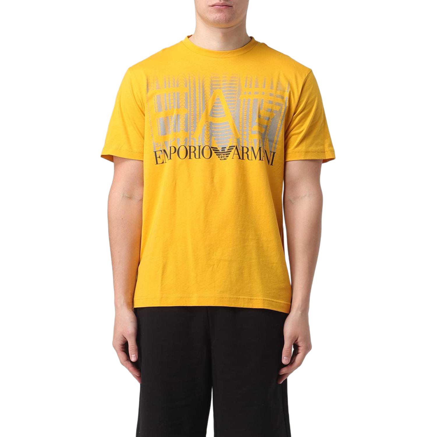 

EMPORIO ARMANI Футболка мужская желтая, Желтый, EMPORIO ARMANI Футболка мужская желтая