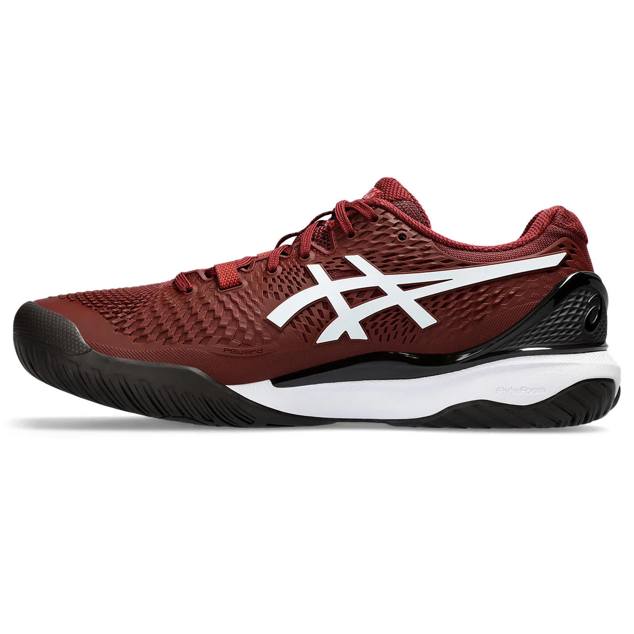 Теннисные кроссовки «Gel-Resolution 9» от ASICS, Antique Red/White — фото 4