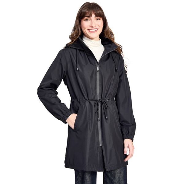 

Женская легкая ветровка с капюшоном Anorak Nine West, черный