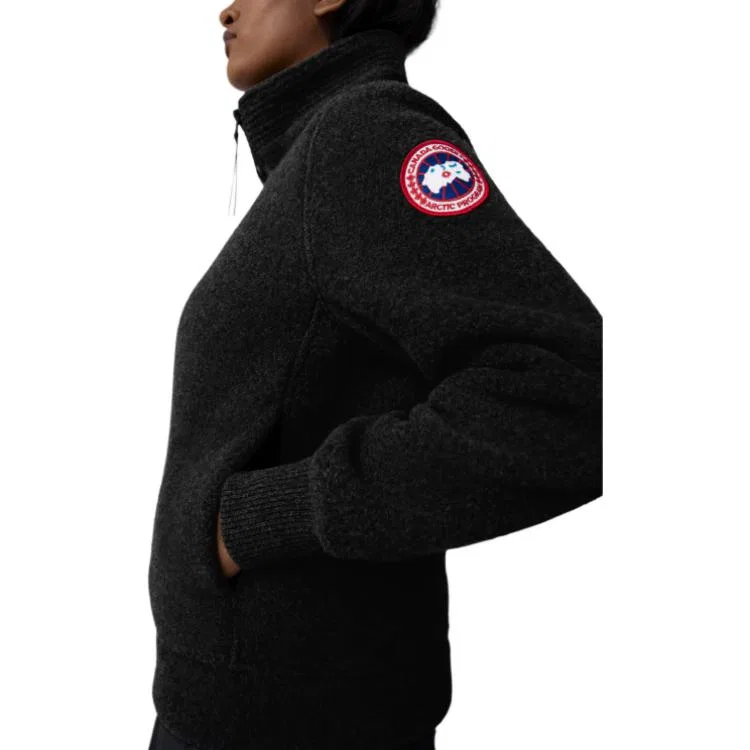 Куртка с высоким воротником zip Canada Goose, Black — фото 4