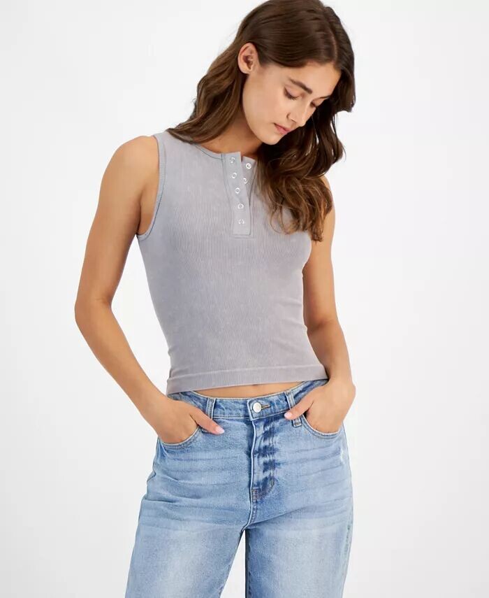 

Бесшовная майка Henley для юниоров Planet Heart, серый